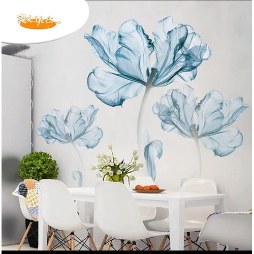 Sticker Mural 3D Fleur Artistique – Décoration Murale Élégante pour Chambre & Salon
