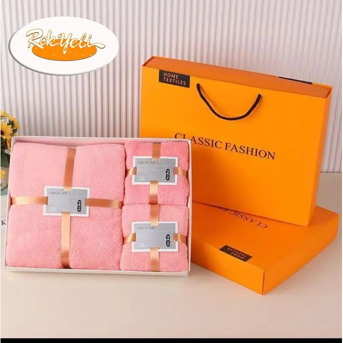 Pack De 3 Serviettes De Bain Douces & Absorbantes – Ensemble Serviettes De Luxe, Grande Serviette + Visage + Main – Confort Luxe & Élégance Quotidienne