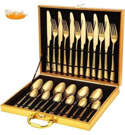 coffret-de-couverts-dorés-en-acier-inoxydable-–-24-pièces