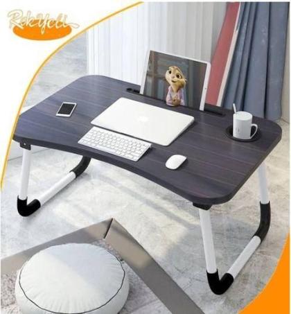table-bureau-portable-pliante--noire-avec-porte-gobelet