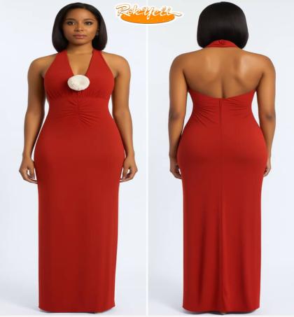 robe-longue-maxi-stretch---dos-ouvert---rouge