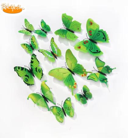 lot-de-12-stickers-papillons-autocollants-mural,-magnétique---3d