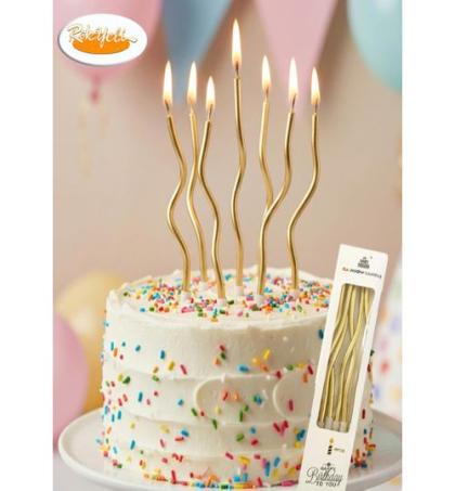 bougies-d’anniversaire-décorative-pour-gâteau-d’anniversaire,-mariage–-lot-de-6-bougies-Élégantes-pour-gâteau-de-fête-&-célébration---dorée